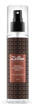Zeitun Mineral Deodorant Spray Минеральный дезодорант-антиперспирант Шалфей