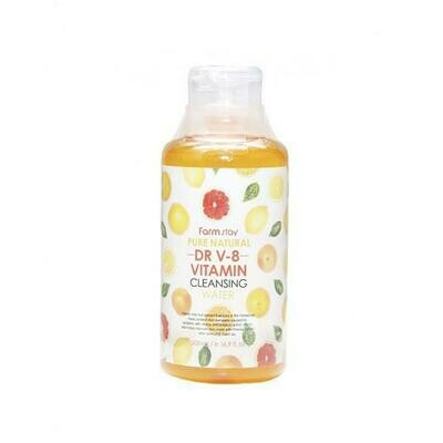 FarmStay Pure Natural Dr V-8 Vitamin Cleansing Water Очищающая вода с витаминами