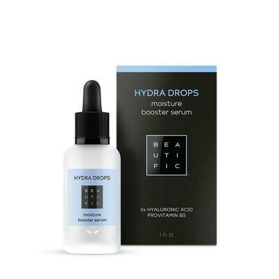 Beautific Hydra Drops Moisture Booster Serum Сыворотка-бустер увлажнения с 3 видами гиалуроновой кислоты и витамином В5