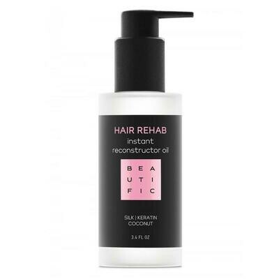 Beautific Hair Rehab Instant Reconstructor Oil Восстанавливающее масло для поврежденных волос с кератином и шелком