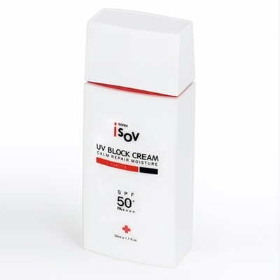 Isov UV Block Cream SPF50+ Айсов солнцезащитный крем для лица
