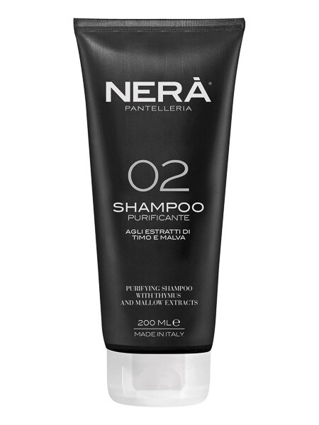 NERA PANTELLERIA 02 Purifying Shampoo with thymus and mallow extracts Очищающий шампунь для жирной кожи головы