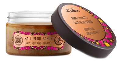 Zeitun Anti-Cellulite Salt In Oil Scrub Масляный скраб "Грейпфрут и бергамот" антицеллюлитный