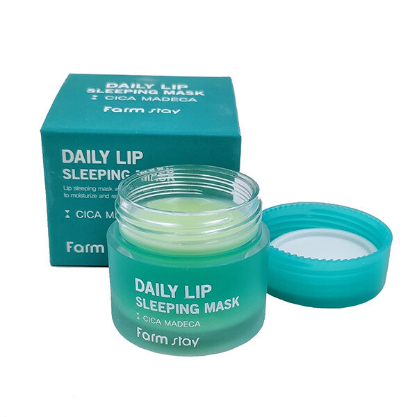 FarmStay Daily Lip Sleeping Mask Cica Madeca Ночная питательная маска для губ с центеллой азиатской