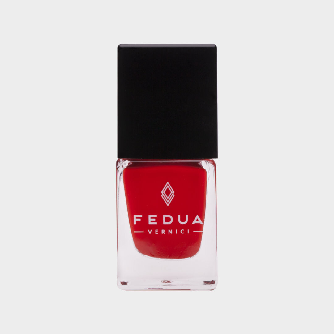 Fedua Warm red Gel effect Тёплый красный Лак для ногтей