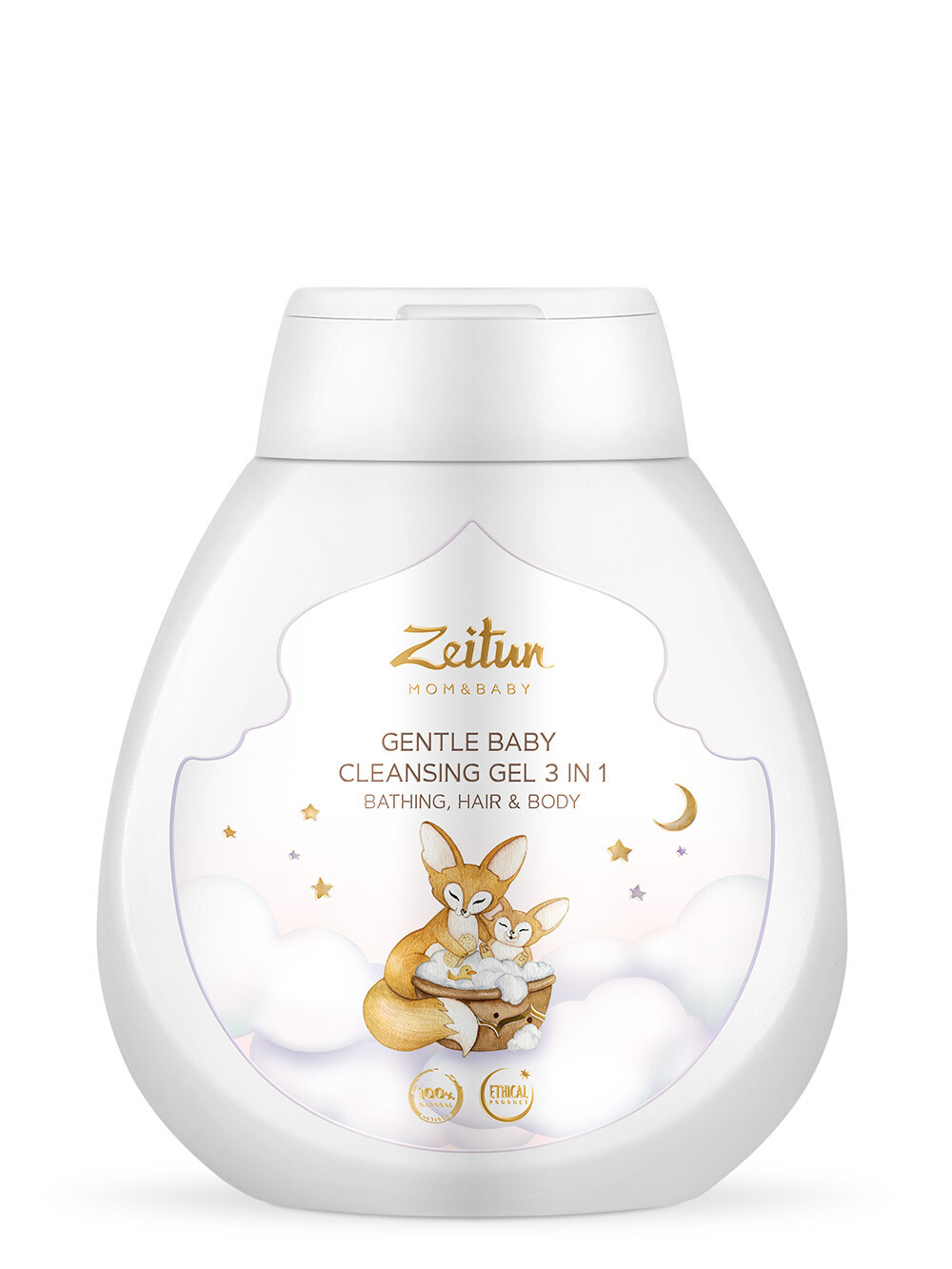 Zeitun Gentle Baby Cleansing Gel Нежный детский гель 3 в 1: для купания, очищений волос и тела