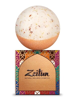 Zeitun Бурлящая бомбочка для ванны "Ритуал энергии" с маслом манго, апельсина и мандарина