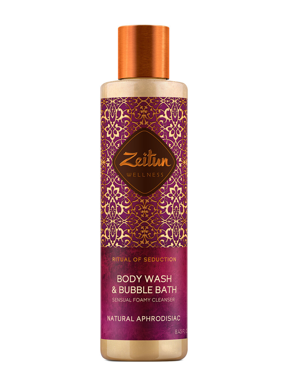 Zeitun Body Wash & Bubble Bath Гель для ванны и душа "Ритуал соблазна" с жасмином и натуральным афродизиаком