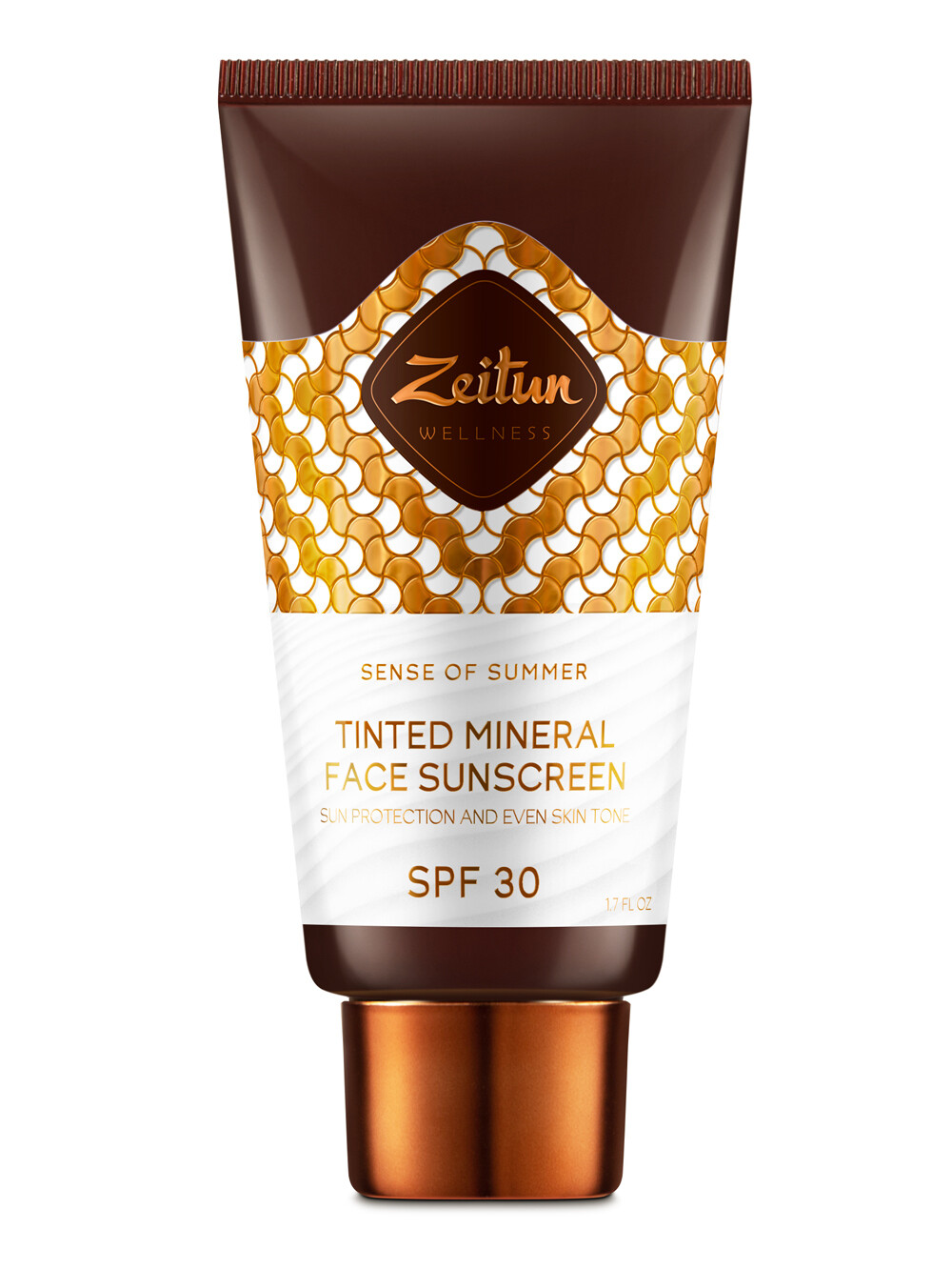 Zeitun Tinted Mineral Face Sunscreen Солнцезащитный крем для лица "Ритуал Солнца"SPF30