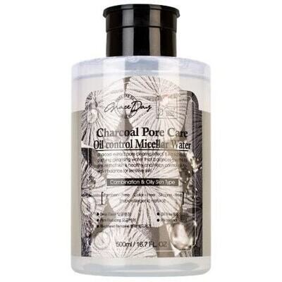 Grace Day Charcoal Pore Care Oil Control Micellar Water Мицеллярная вода с древесным углем