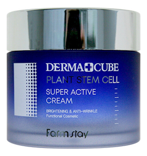 FarmStay DERMA CUBE Plant Stem Cell Super Active Water Cream Суперувлажняющий крем с фитостволовыми клетками морского укропа