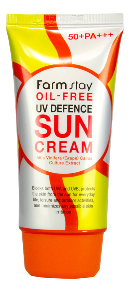 FarmStay Oil-Free UV Defence Sun Cream Солнцезащитный крем без содержания масел SPF50+ PA+++