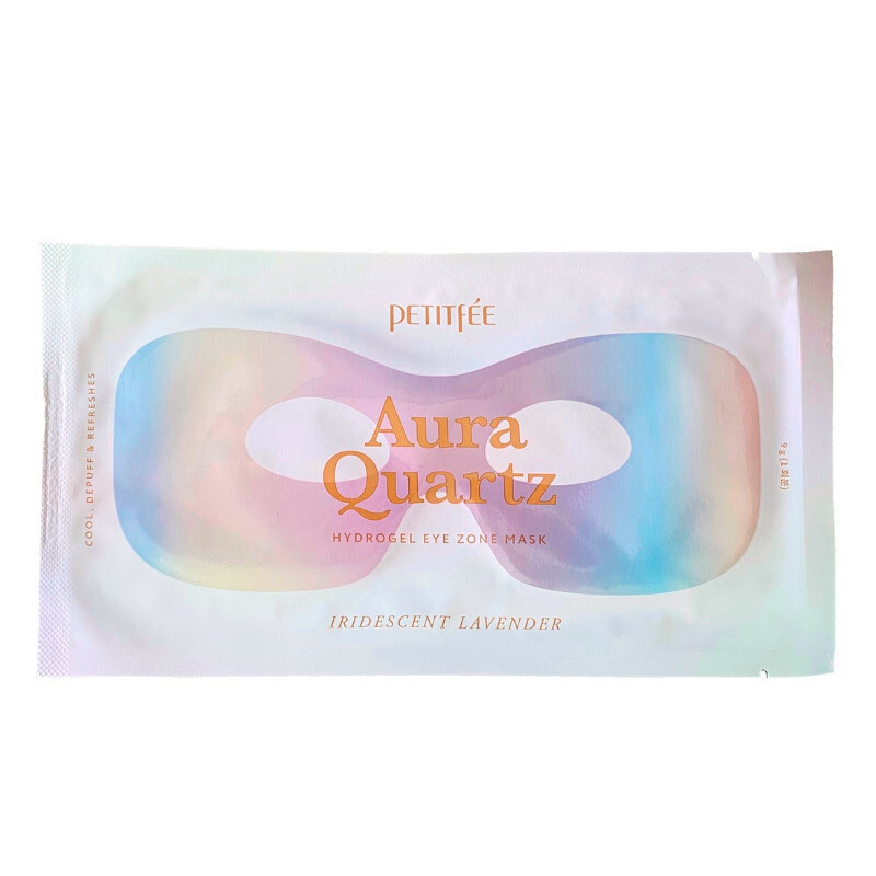 Petitfee Aura Quartz Hydrogel Eye Zone Mask Iridescent Lavende Гидрогелевая маска для области вокруг глаз с жемчужной пудрой