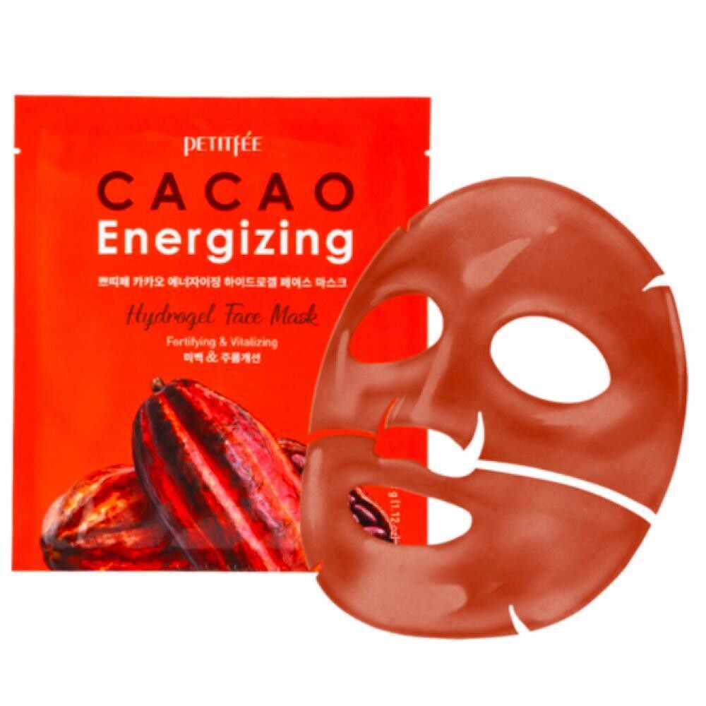 Petiffee Cacao Energizing Hydrogel Face Mask Разглаживающая гидрогелевая маска для лица с экстрактом какао