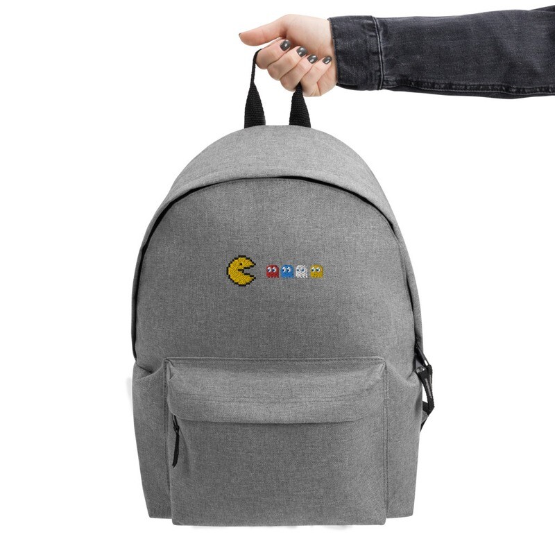 Mochila bordada pacman row