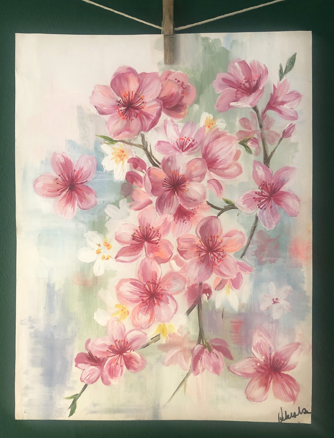 Original Cherry blossom painting by Victoria Sanders Original Cherry blossom painting by Victoria Sanders