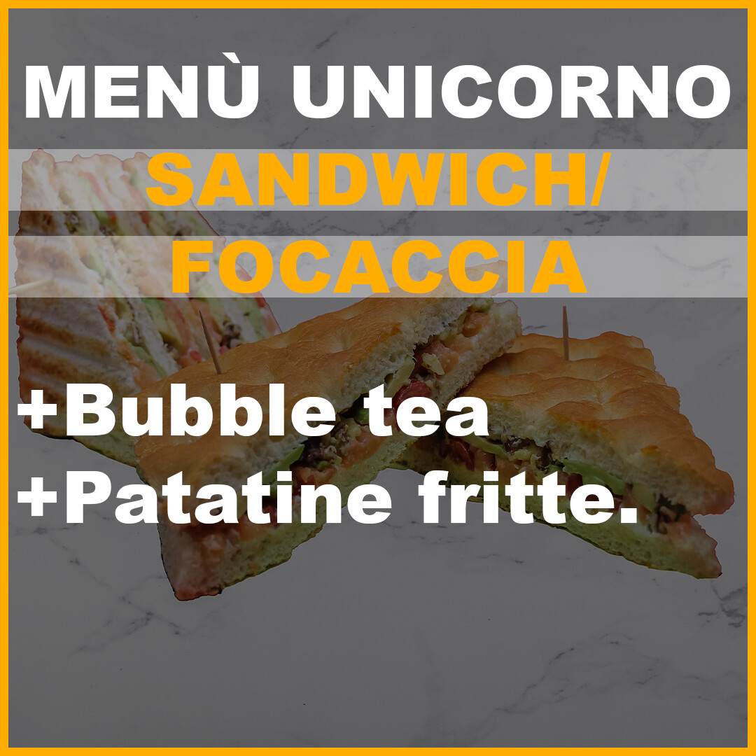Menù sandwich/focaccia UNICORNO