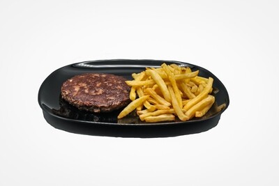 Black Angus burger 220g con contorno a scelta