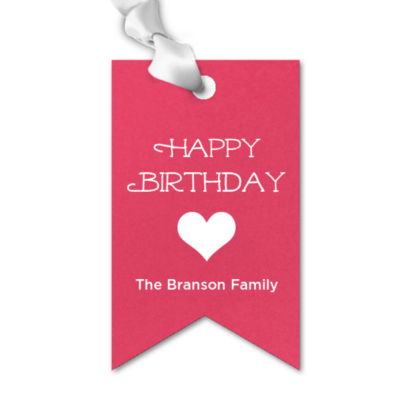 Gift Tag, Ribbon Happy Birthday