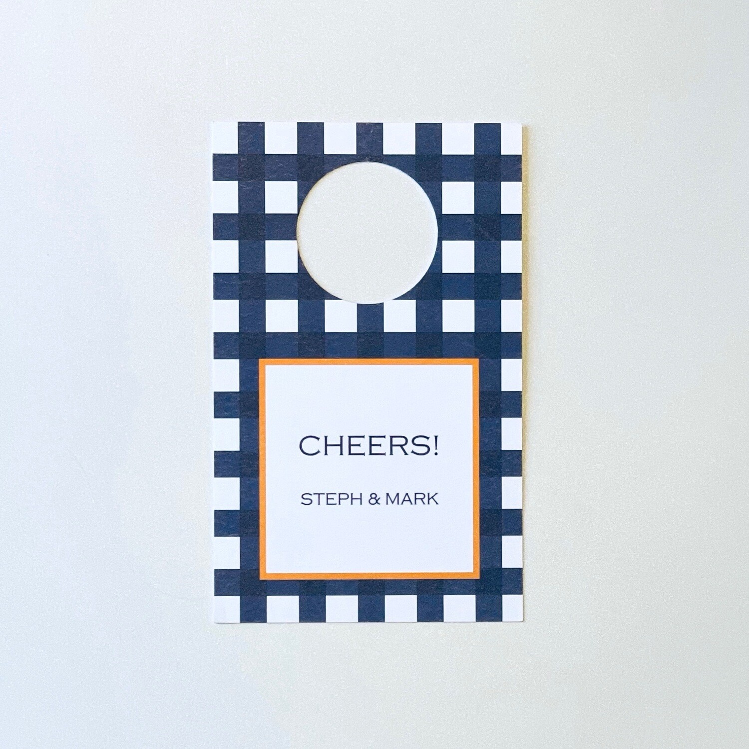 Wine Tag - Gingham