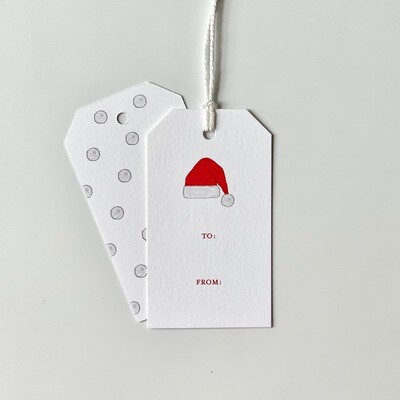 Gift Tag - Santa Hat