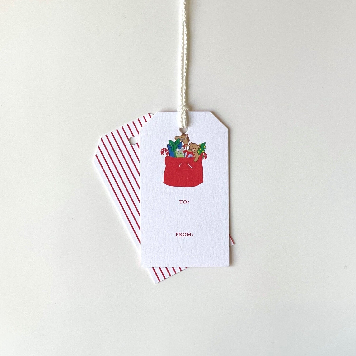 Gift Tag - Santa&#39;s Toy Bag