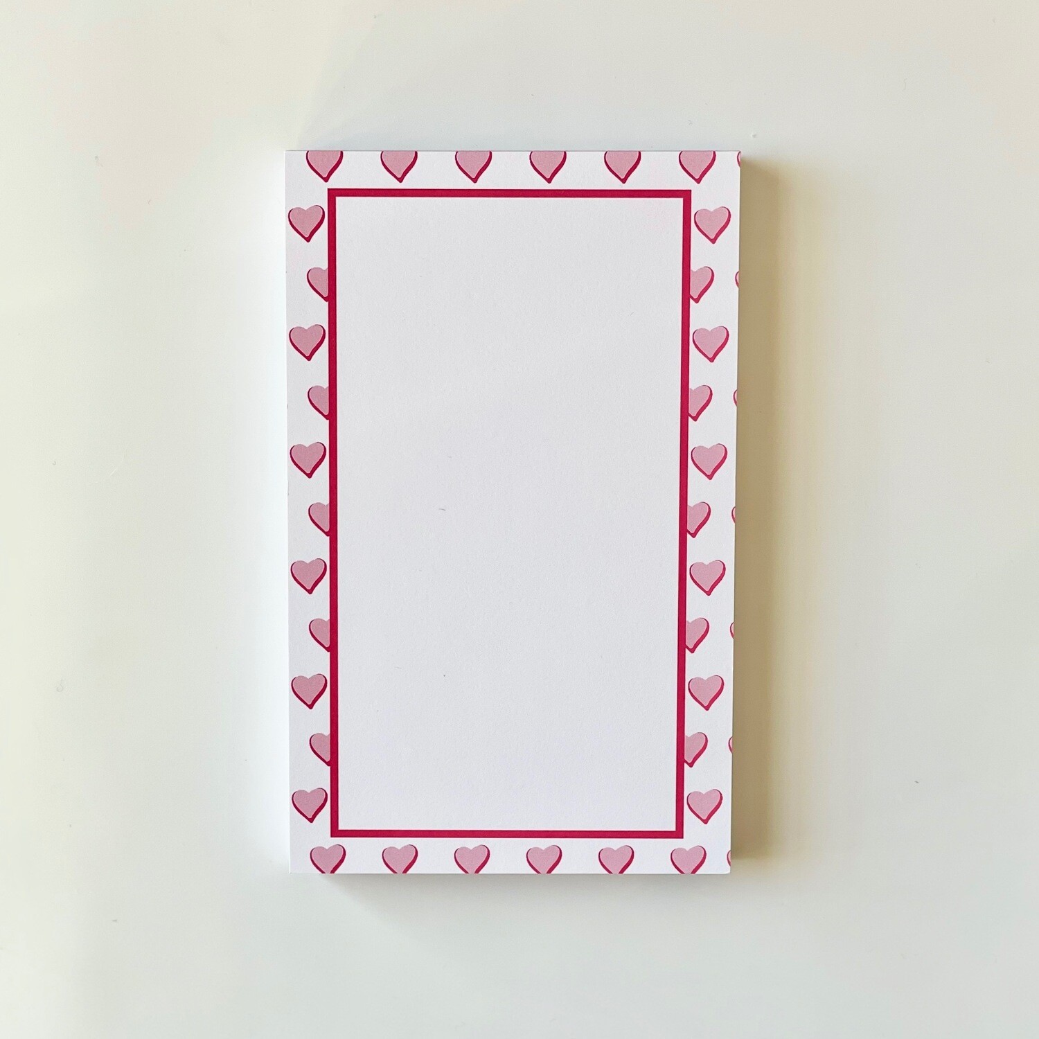 Heart Repeat, Pink notepad