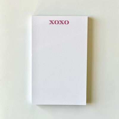 XOXO notepad