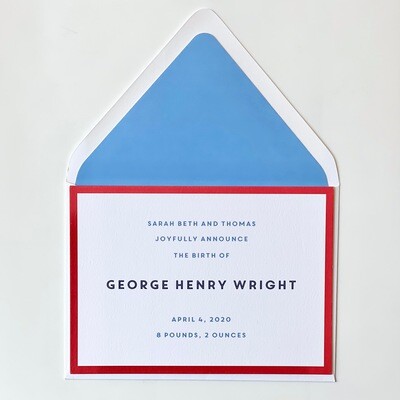 George - Birth Announcement