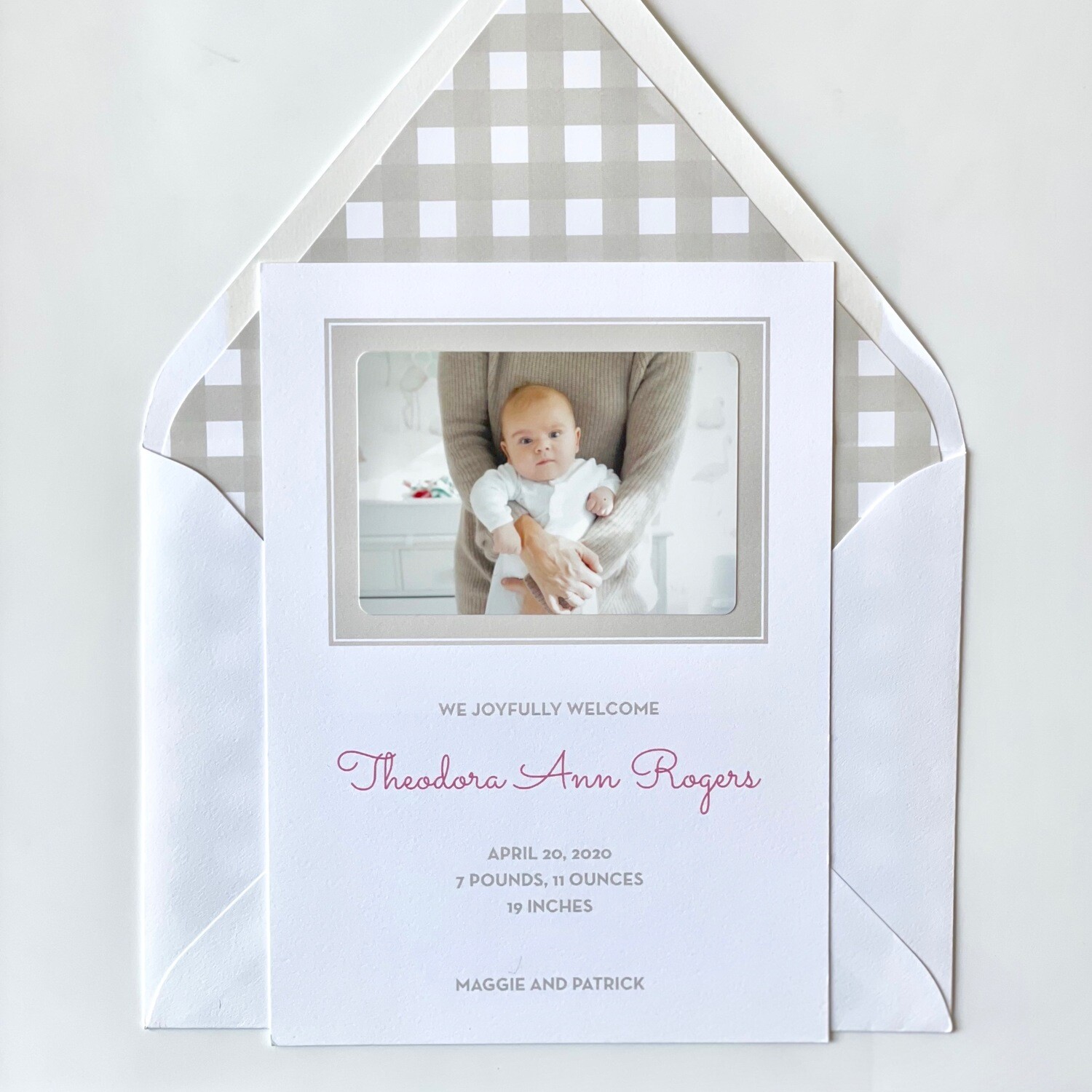Theodora Birth Announcement