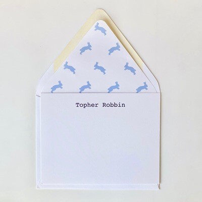 Topher - stationery
