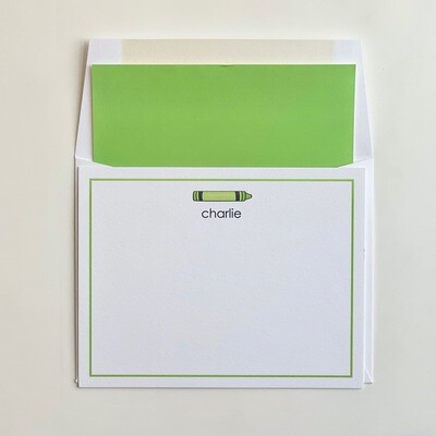 Green Crayon - stationery