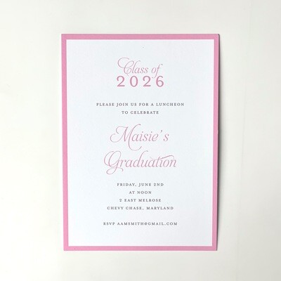 Maisie - Graduation Party Invitation