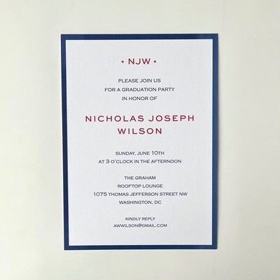Nicholas - Graduation Party Invitation