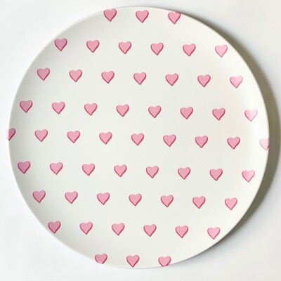 Pink Heart - Plate Set