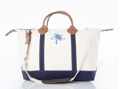Weekender Bag - Palm Tree with Letters