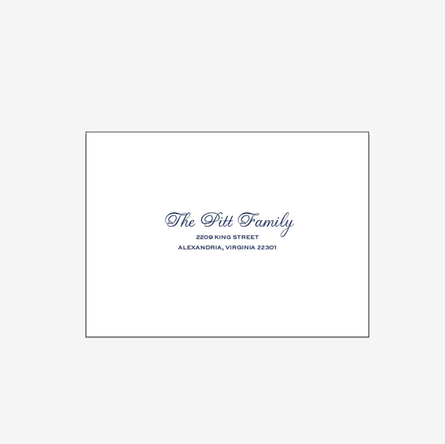 Recipient Address Printing on Envelope Front