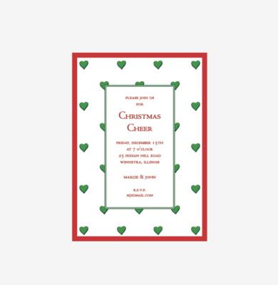 Sweet Heart, Green Invitation