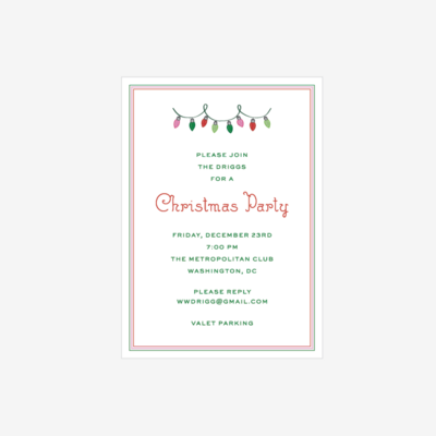 Holiday Lights Invitation
