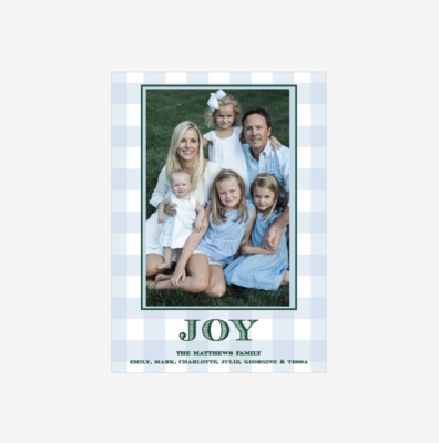 Holiday Gingham, Blue