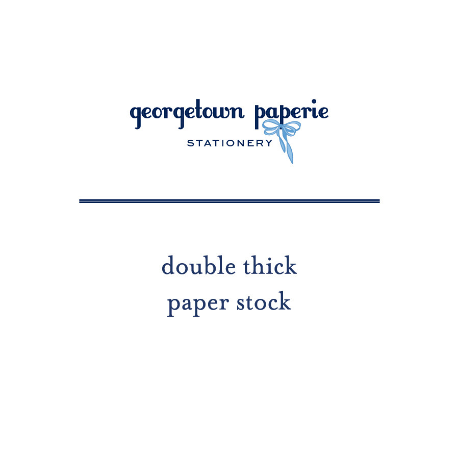 Double Thick Paper Stock
