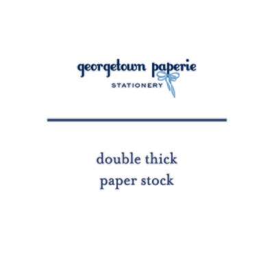 Double Thick Paper Stock