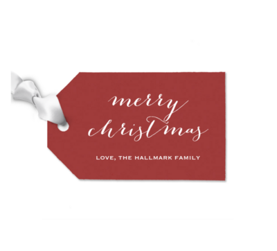 Gift Tag, Merry Christmas