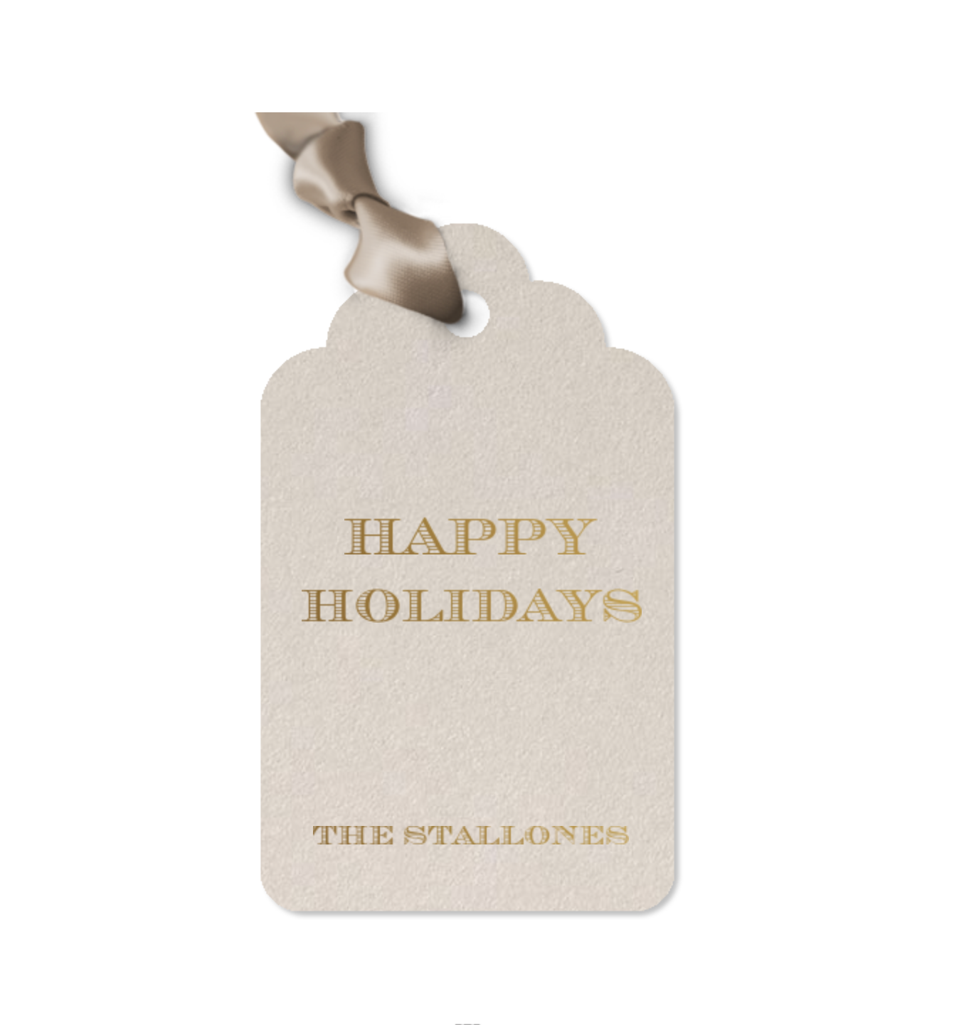 Gift Tag, Round Arch