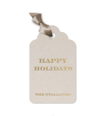 Gift Tag, Round Arch