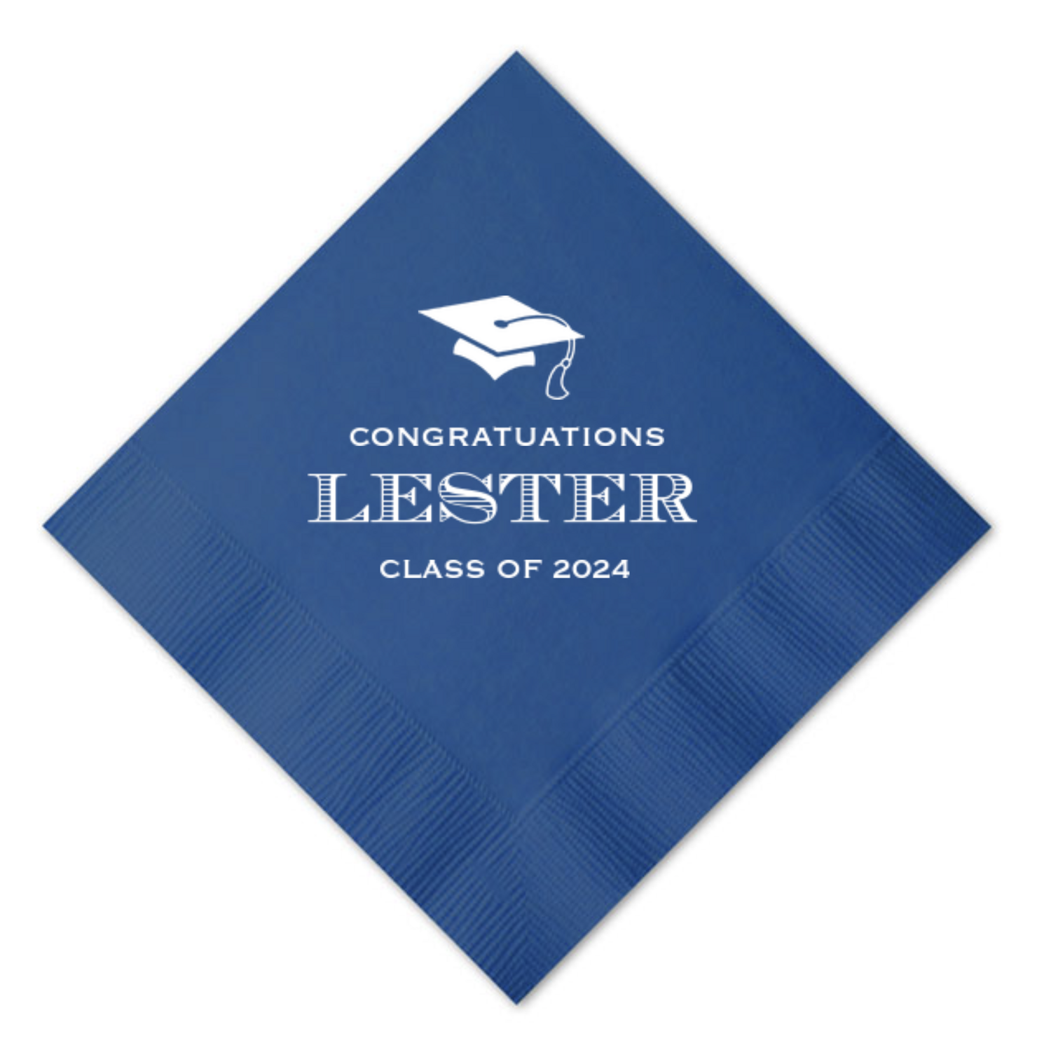Custom Cocktail Napkins - Graduation 3