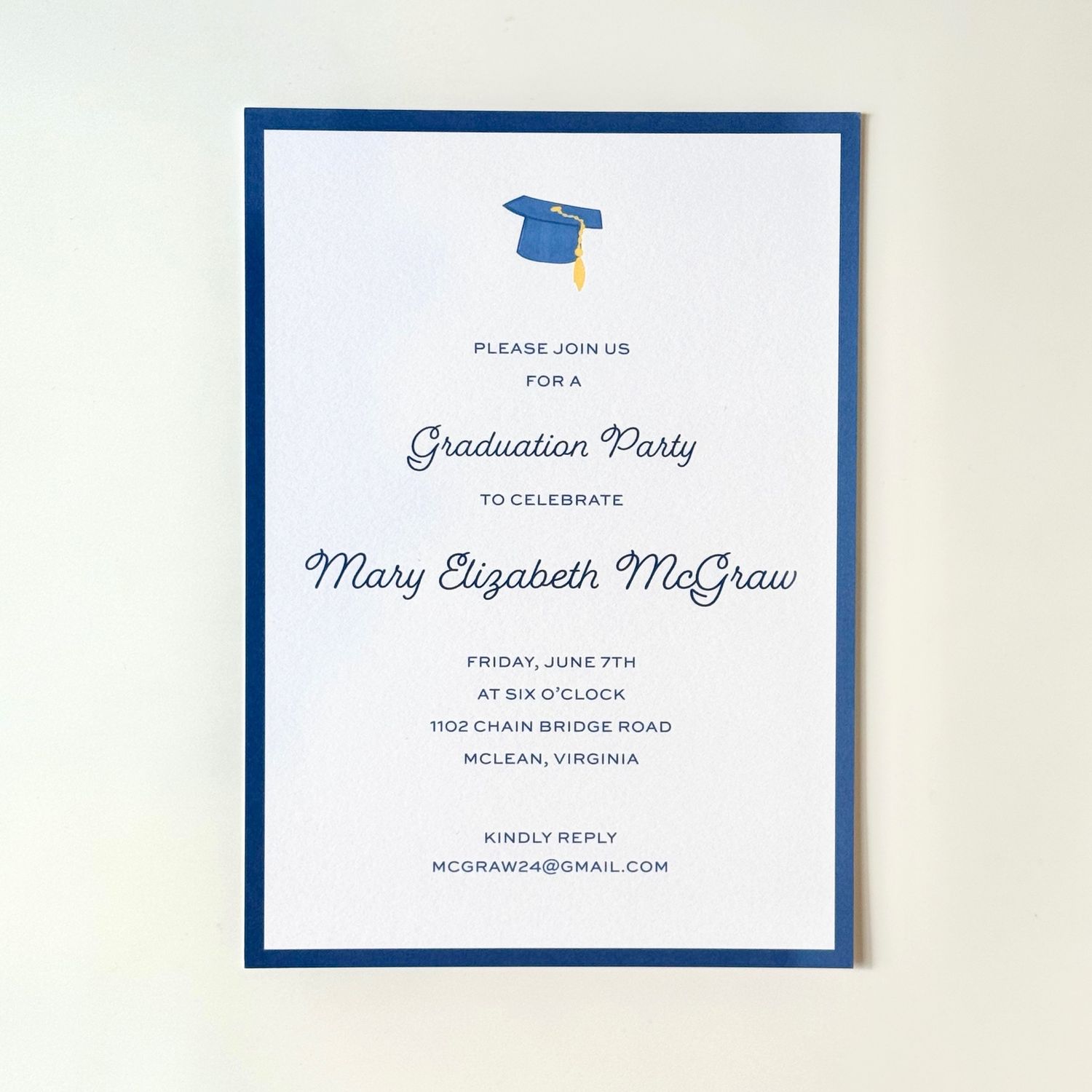 McGraw - Graduation Party Invitation