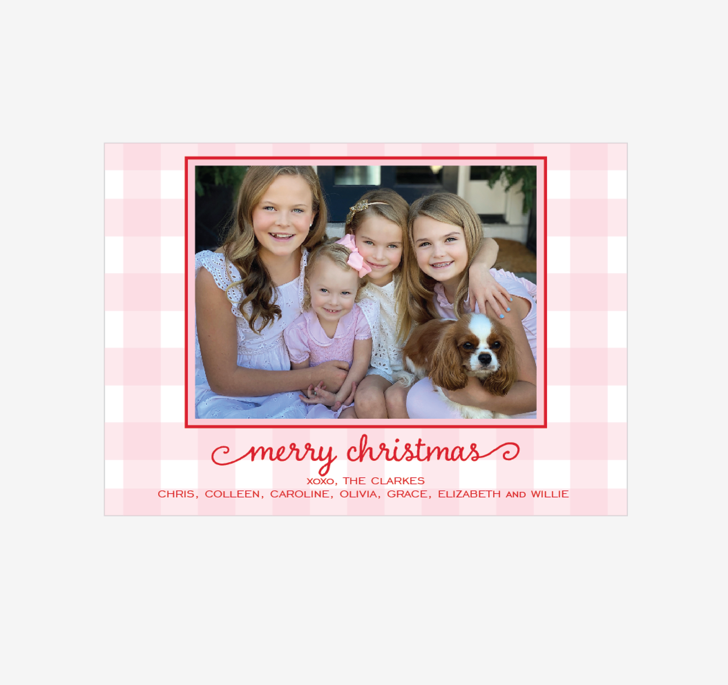 Holiday Gingham, Pink