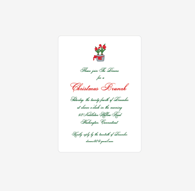 Amaryllis Invitation