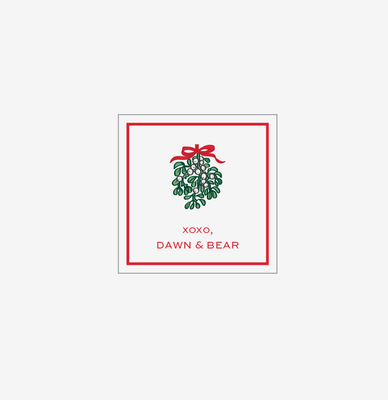 Mistletoe - Personalized Gift Stickers